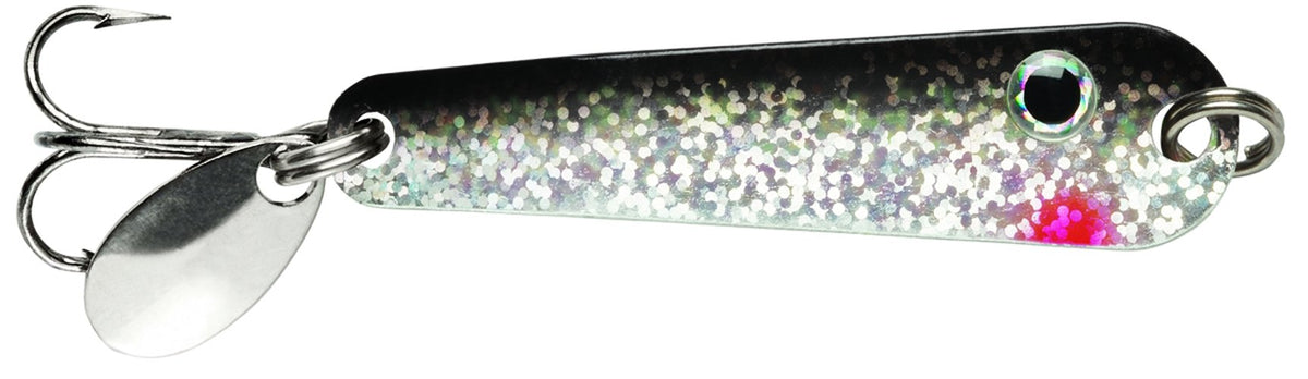 VMC TMS18SH tumbler spoon Shiner, durable ice fishing lure for precise casting