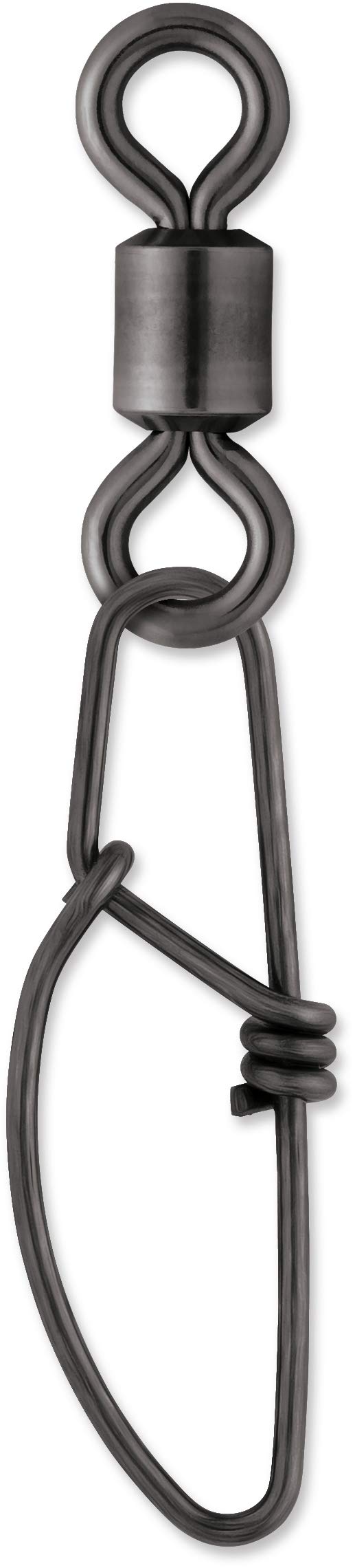 VMC Touch-Lok Snap Swivel #6 in black nickel—secure, easy-to-use hardware for gear