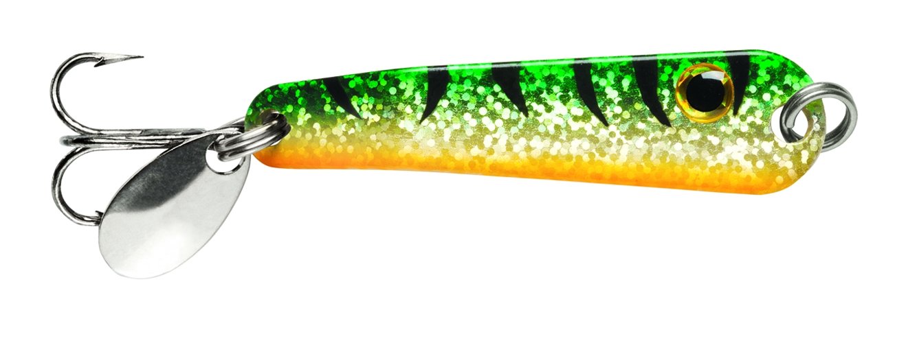 VMC Tumbler Spoon 1/8 oz Perch with knuckle Bend for slow timbling in clear water