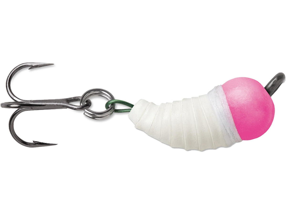 VMC Tungsten BugBite Jig in glow pink for quick drops and panfish bites