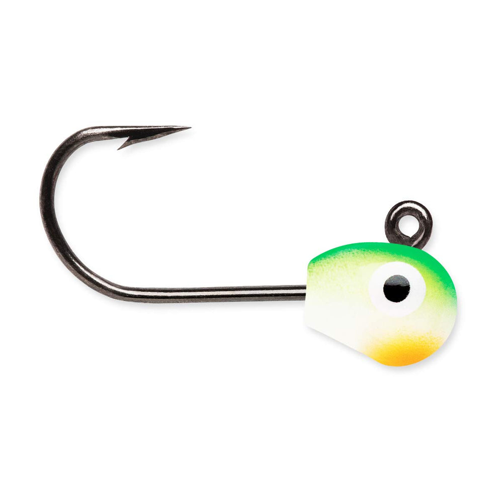 VMC Tungsten Mongo Jig Glow Red water view shows lure action