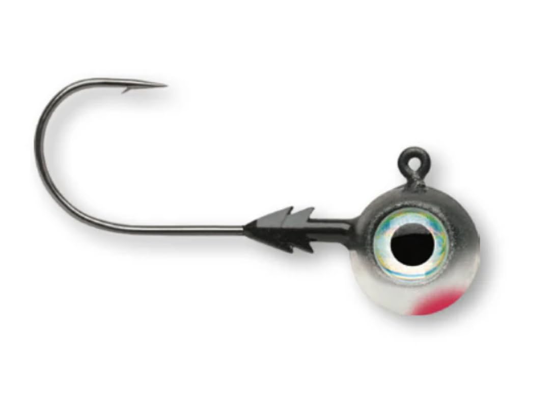 VMC Tungsten Moon Eye Jig 1/4 Fathead delivers fast sinking and precise depth control.