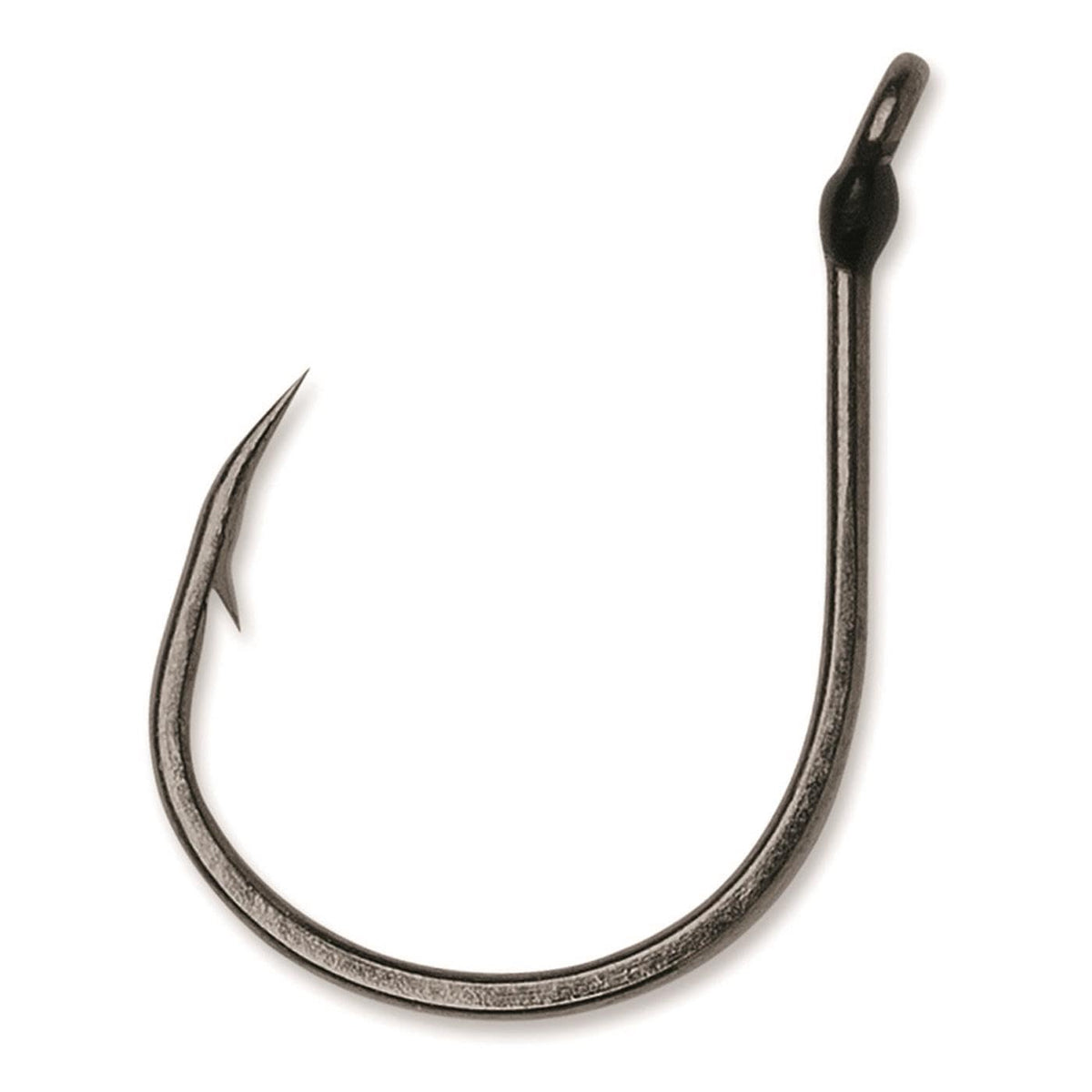 VMC Wacky Hook Black Nickel with wide bite area for easier rigging.