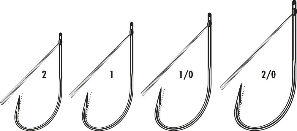 VMC Weedless Neko Hook-2 with black nickel finish, ideal for weedless rigging and strong hookups.