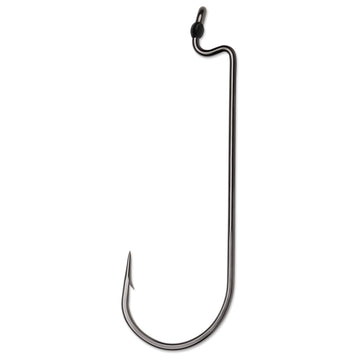 VMC worm hook #2/0 offset point improves hookup potential on Carolina rigs.