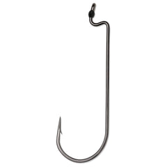 VMC worm hook #2/0 offset point improves hookup potential on Carolina rigs.