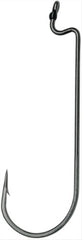 VMC Worm Hook 3/0 in black nickel, ideal for Carolina rigs and light-to-medium lines.
