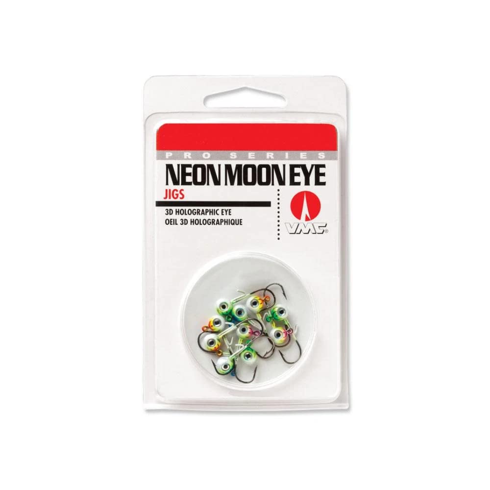 Assorted Neon Moon Eye Jigs 1/16 size - color variety