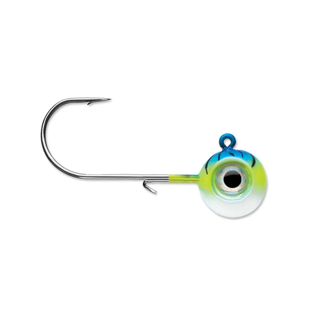 Assorted glow jigs displayed in kit
