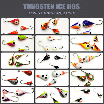 VMSIXVM 4mm tungsten ice jig head with #14 hook