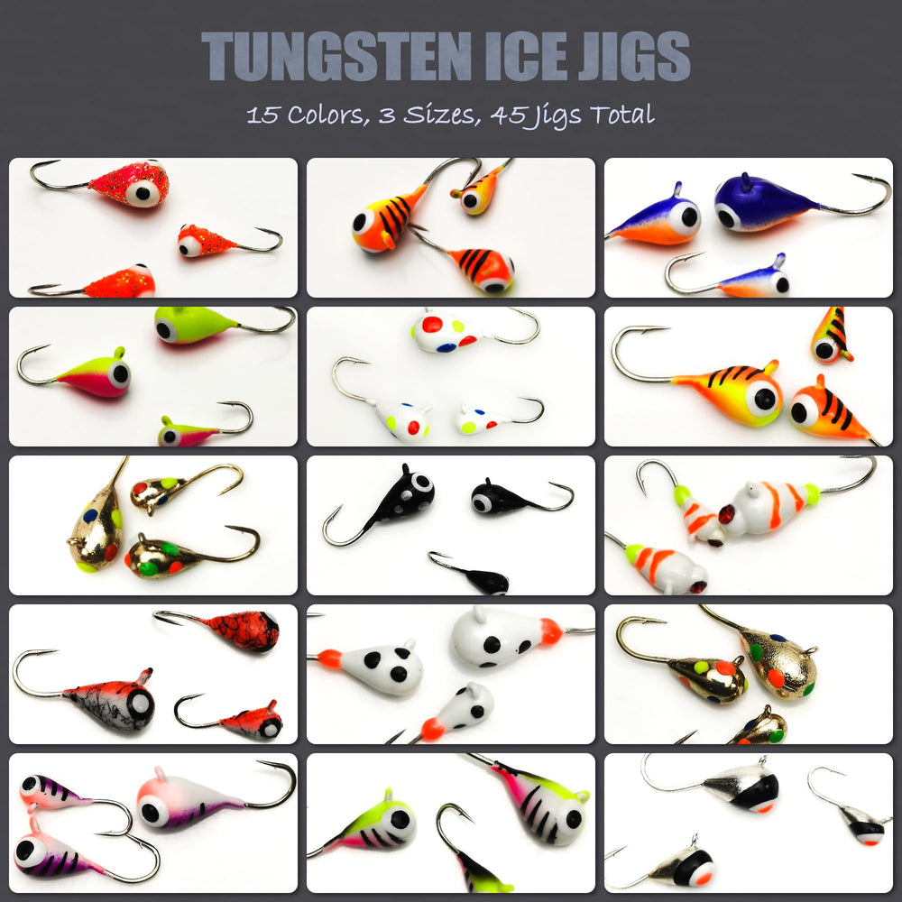 VMSIXVM 4mm tungsten ice jig head with #14 hook