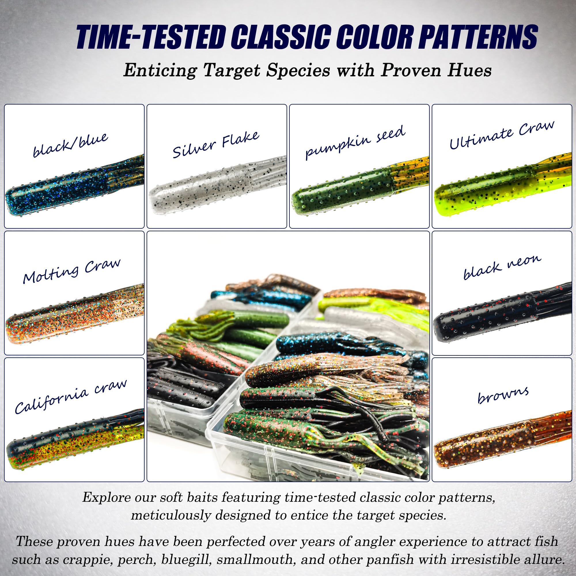 Tube jigs and lure components arranged