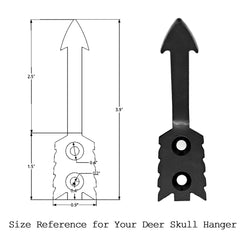 VMSIXVM heavy-duty euro mount skull hanger suitable for outdoor use