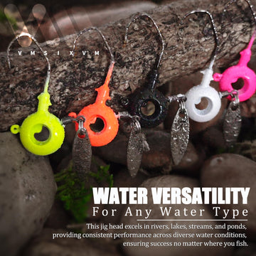 Versatile underspin jig heads for crappie, bass, trout and more