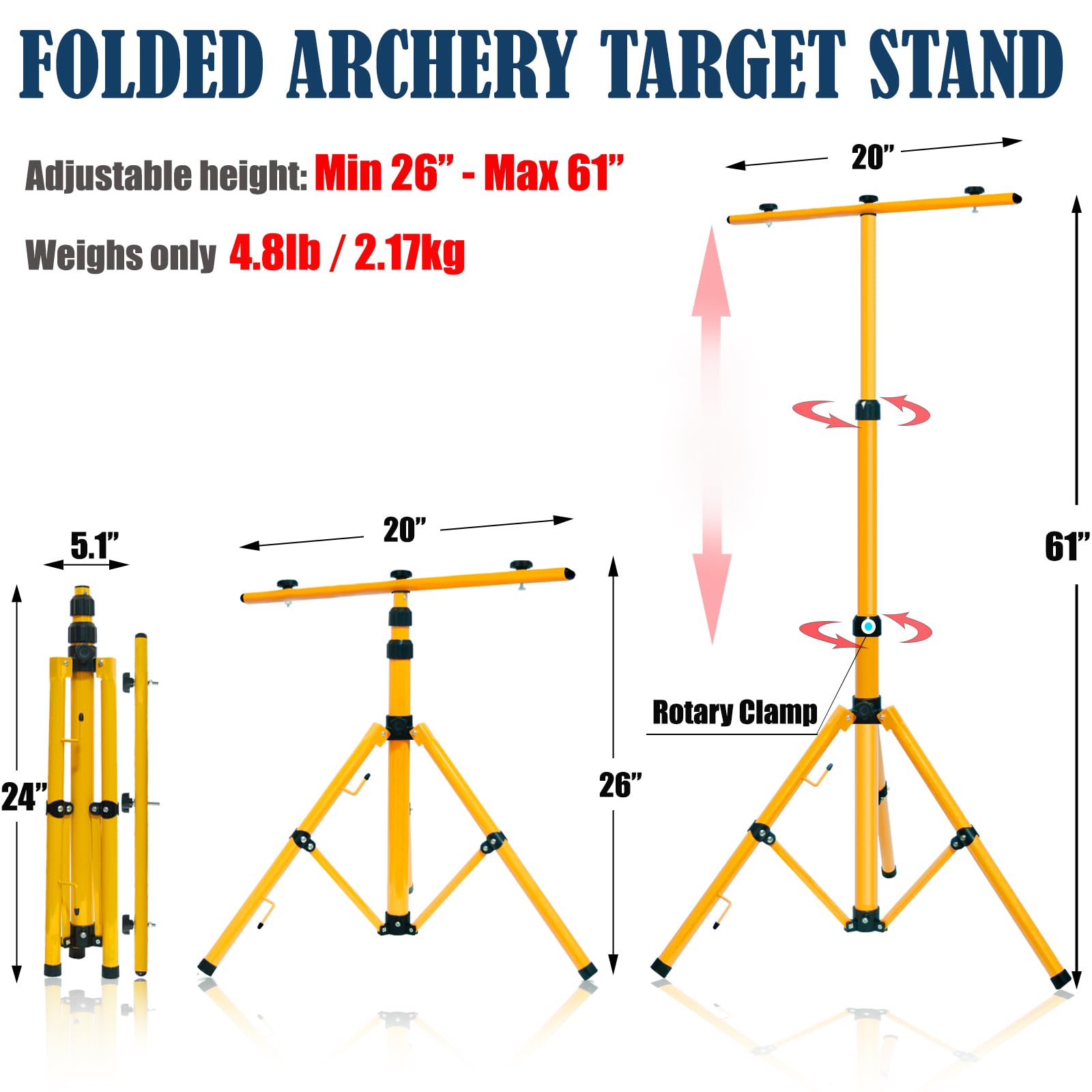 VNAKER target frame with 3 gears adjusts height smoothly