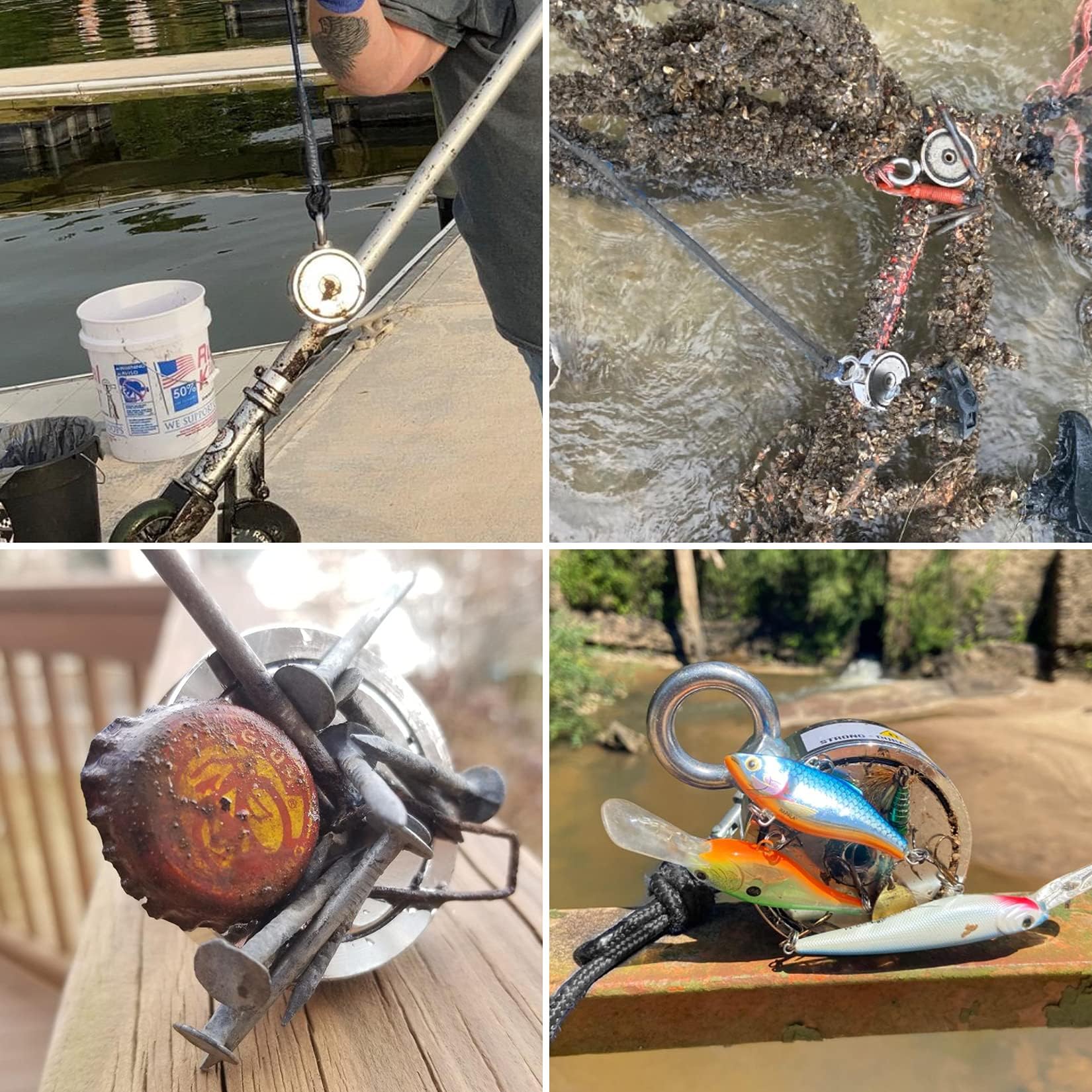Gloves provided for magnet retrieval