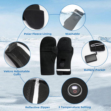 VobeNit gloves with reflective strips enhance visibility for night rides
