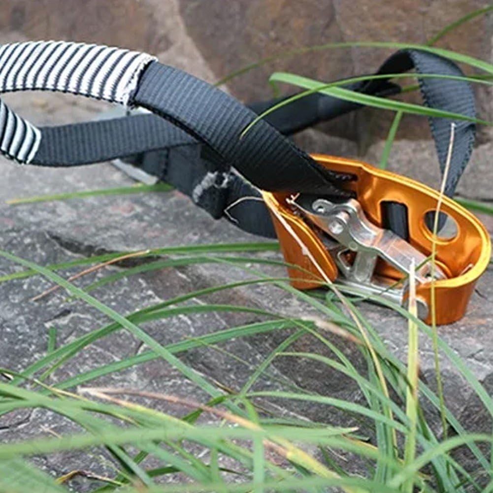 Vobumix aluminum alloy foot ascender shows lightweight portable design.