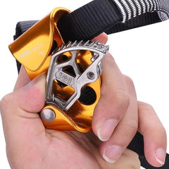 Vobumix foot ascender adjustable buckle demonstrates size customization.