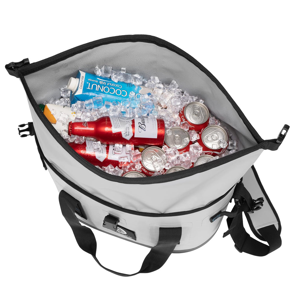Vogano 40-can capacity filled with ice for party-ready storage
