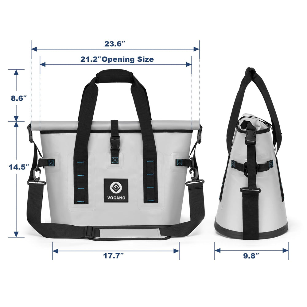 Vogano collapsible design folds compactly for storage