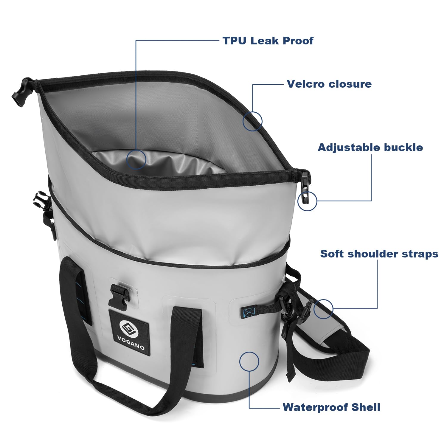 Vogano dual carry strap with handles offers flexible transport