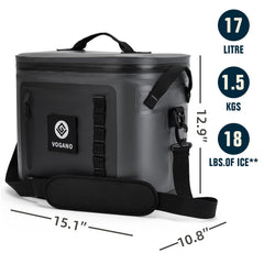 Vogano Soft Cooler with adjustable straps and padding for comfortable carrying