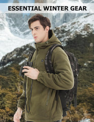 Vokora heated jacket back heat zones deliver full-back warmth during outdoor activities