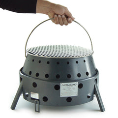 Volcano Grills 3-Fuel switch enables quick change between propane, charcoal, and wood.