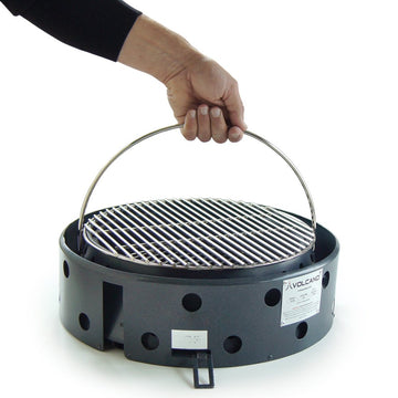 Volcano Grills storage bag collapsed for compact transport.