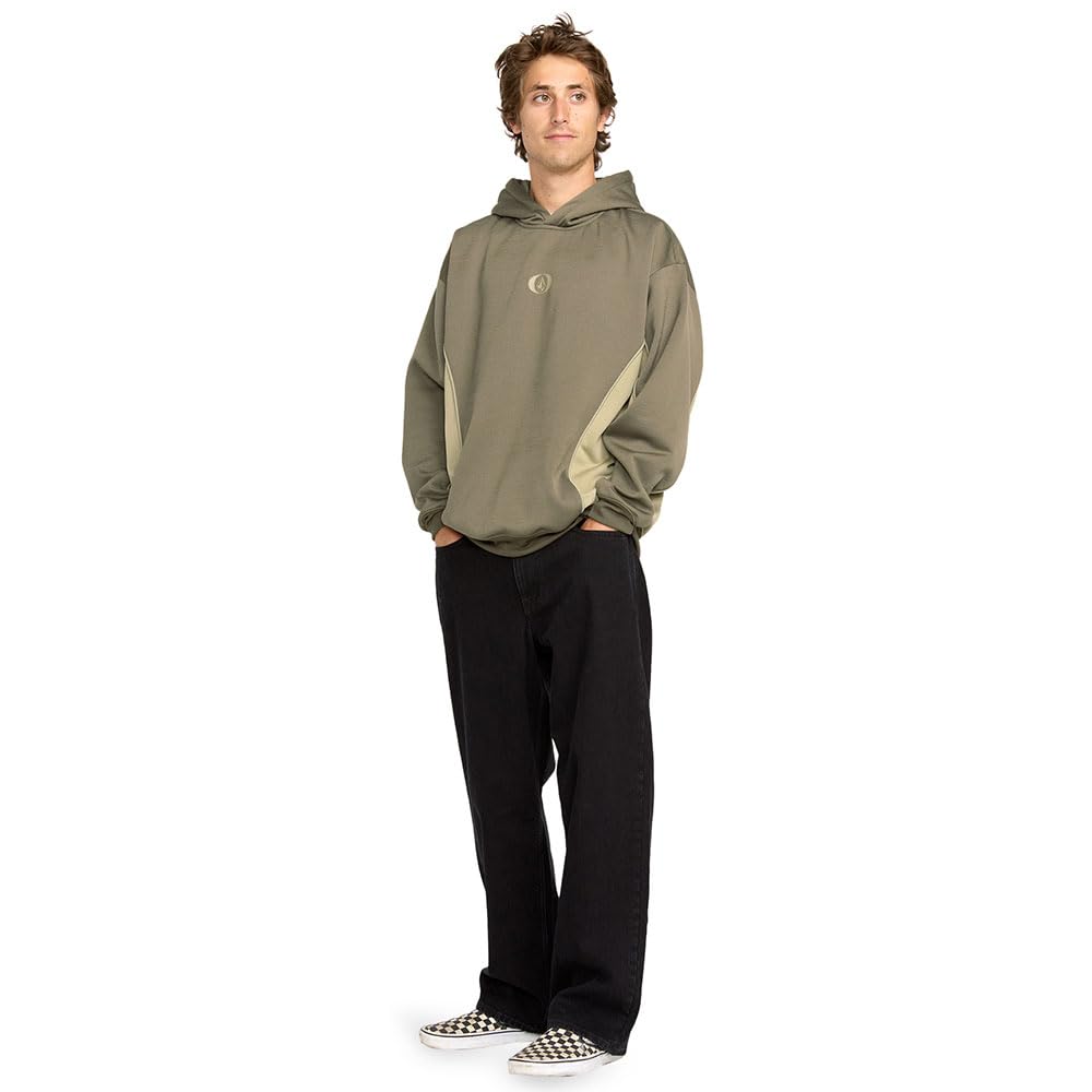 Volcom Vital Fleece Riding Hoodie fabric texture emphasizes cozy performance.