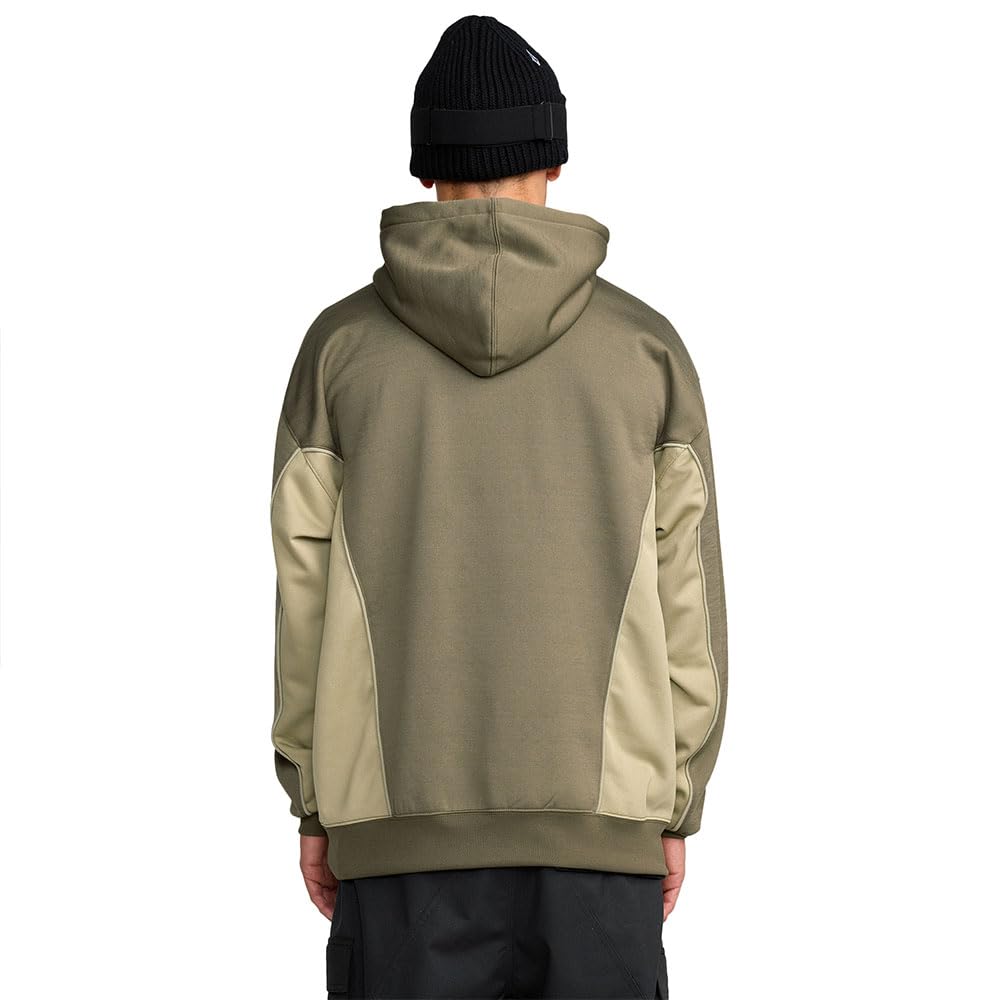 Volcom Vital Fleece Riding Hoodie side profile shows streamlined layering.