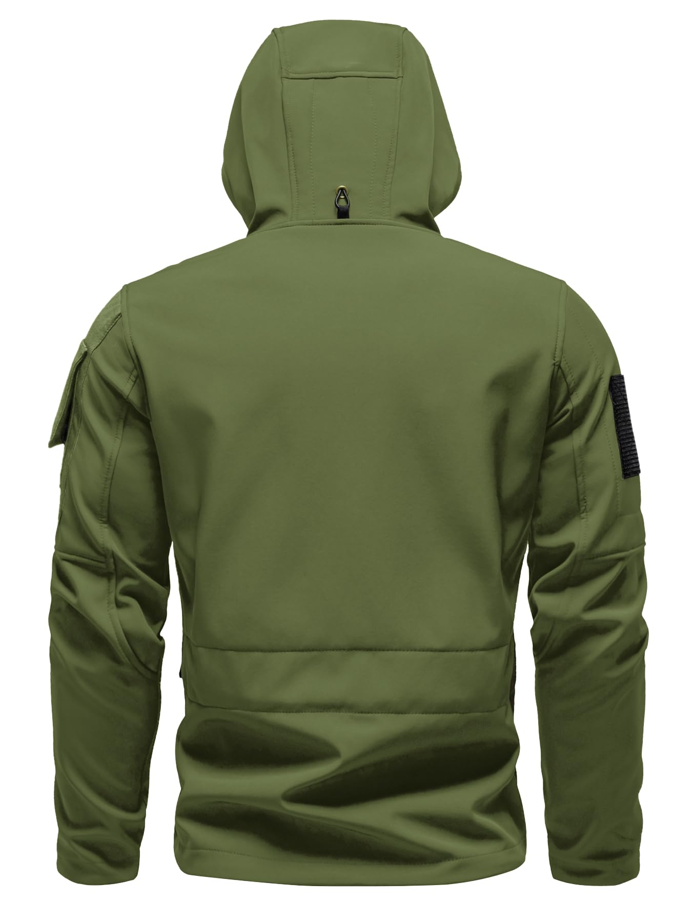 VoLIta jacket pocket layout featuring chest, shoulder, and forearm pockets