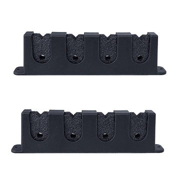 VONNST fishing rod holders on wall mount for four rods, secure and organized storage