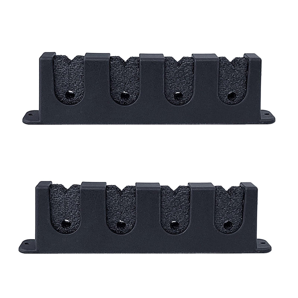VONNST fishing rod holders on wall mount for four rods, secure and organized storage