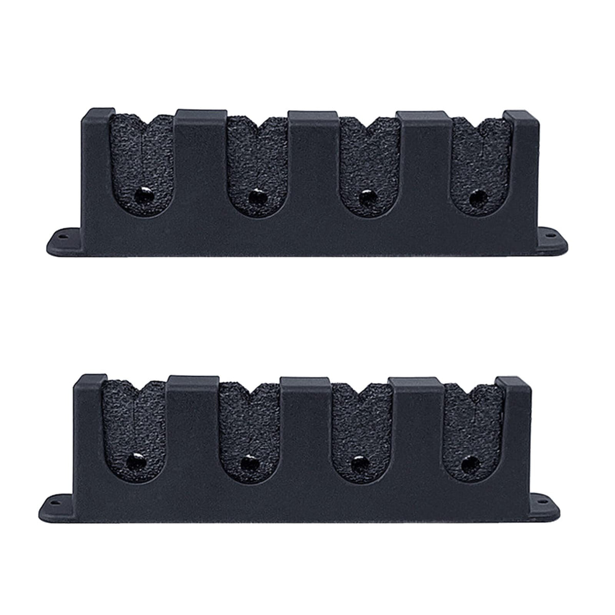 VONNST fishing rod holders on wall mount for four rods, secure and organized storage