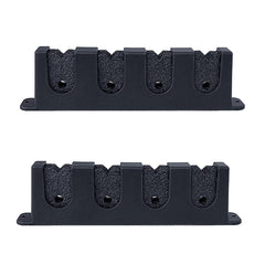 VONNST fishing rod holders on wall mount for four rods, secure and organized storage