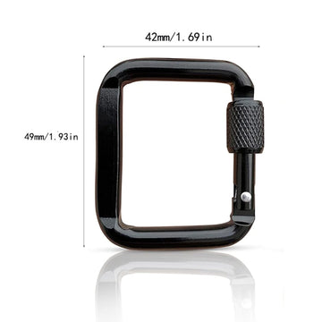VONNST lightweight square carabiner ideal for hiking and travel gear