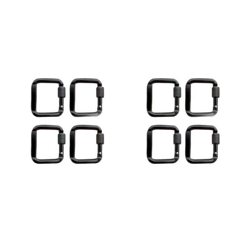 VONNST square carabiner with screw gate for secure camping gear attachment