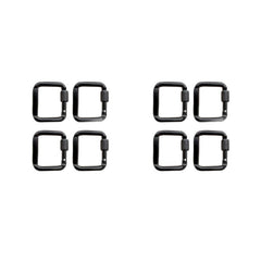 VONNST square carabiner with screw gate for secure camping gear attachment