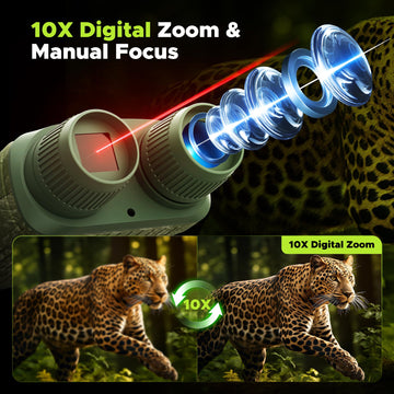 VOOPEAK Night Vision Goggles offer 1500ft long-range observation.