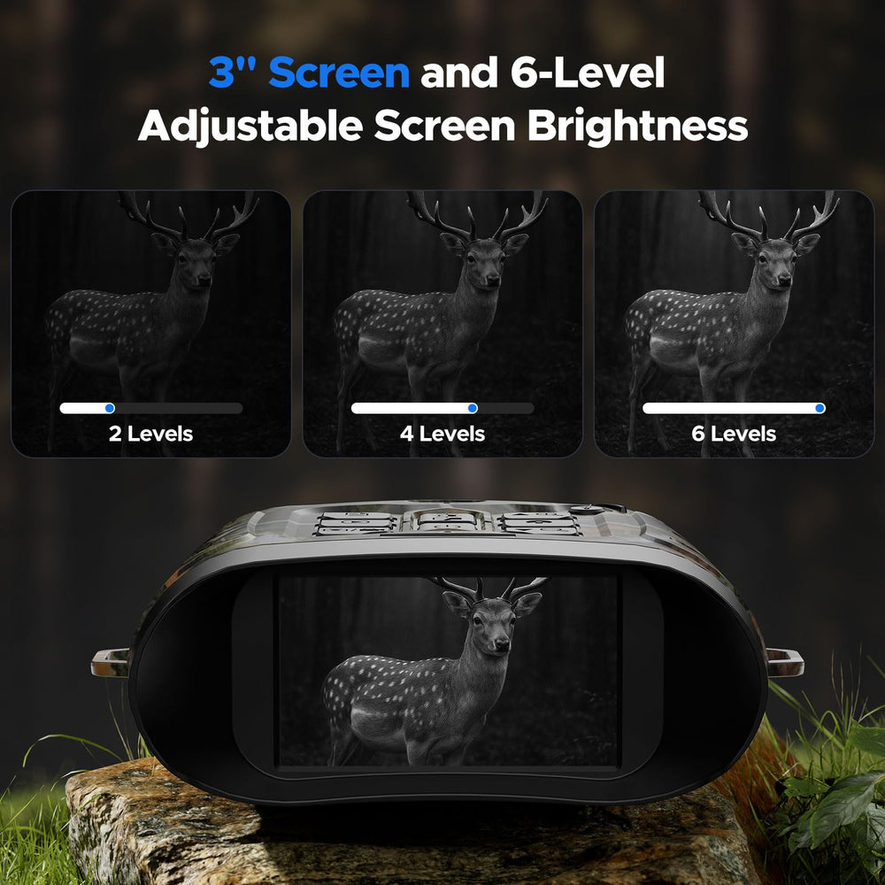 VOOPEAK 3-inch screen offers comfortable viewing in varying lighting conditions.