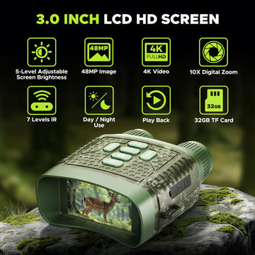 VOOPEAK Night Vision Goggles capture 48MP photos with crisp nighttime detail.