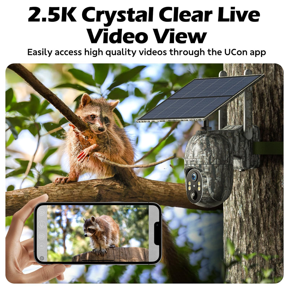 VOOPEAK solar panel and large battery enable extended off-grid monitoring