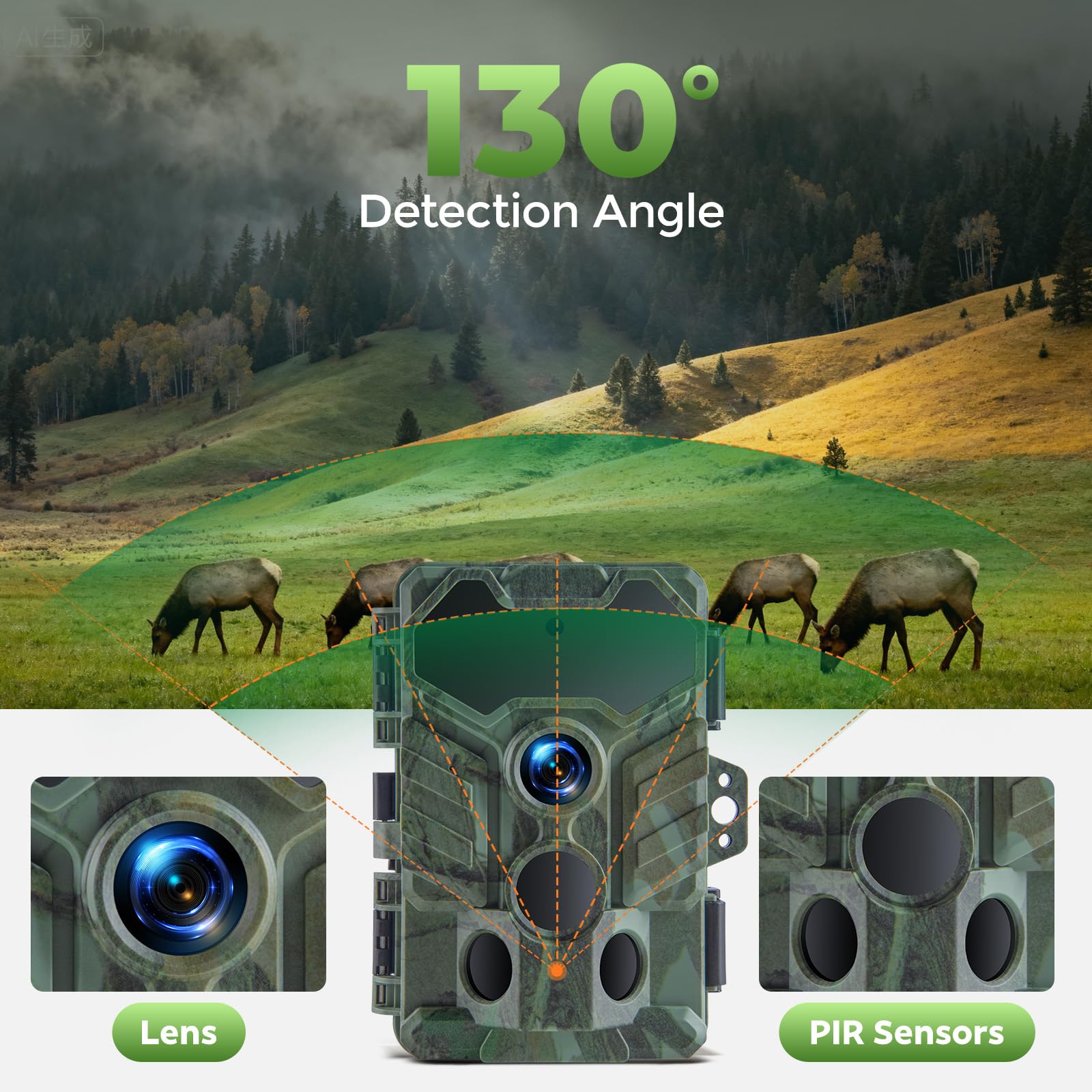 VOOPEAK 130-degree wide-angle lens expands coverage