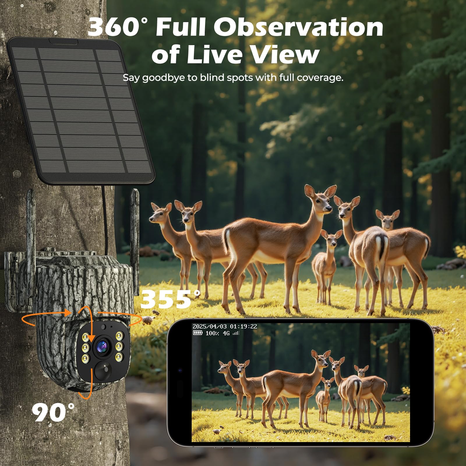 VOOPEAK Trail Camera night vision provides clear footage after dark