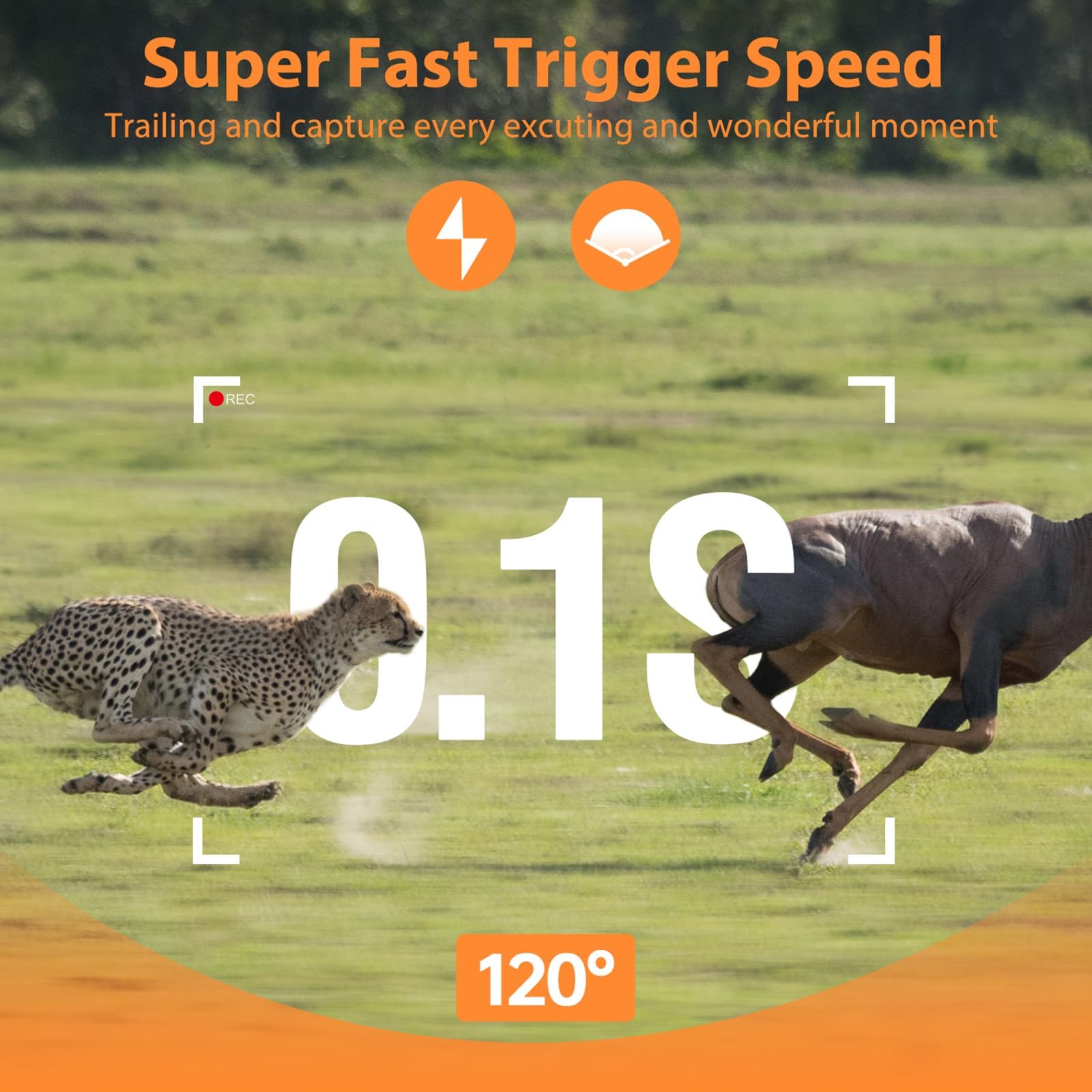 VOOPEAK WiFi Trail Camera 120-degree wide-angle broadens scene capture