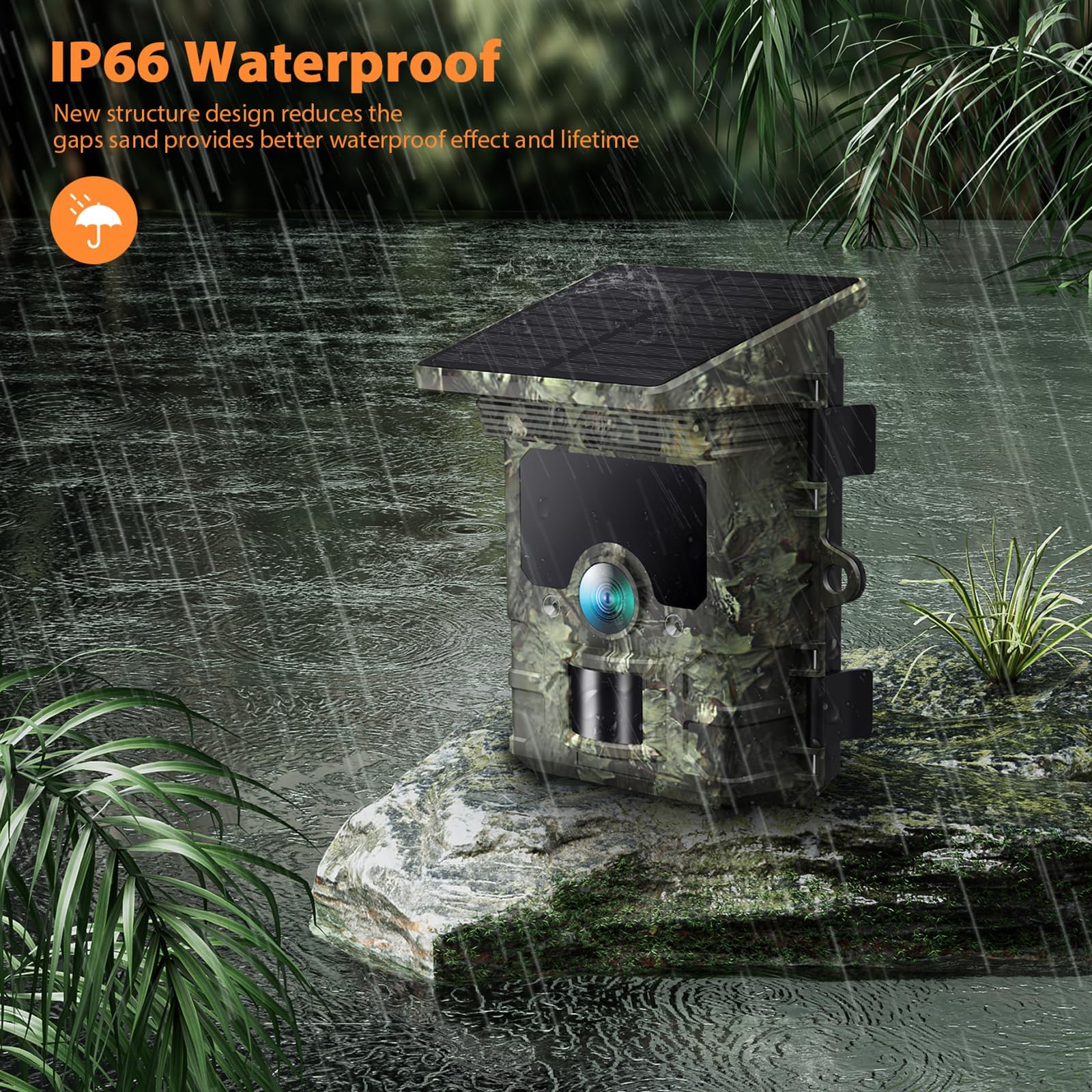 VOOPEAK WiFi Trail Camera IP66 durability withstands harsh weather