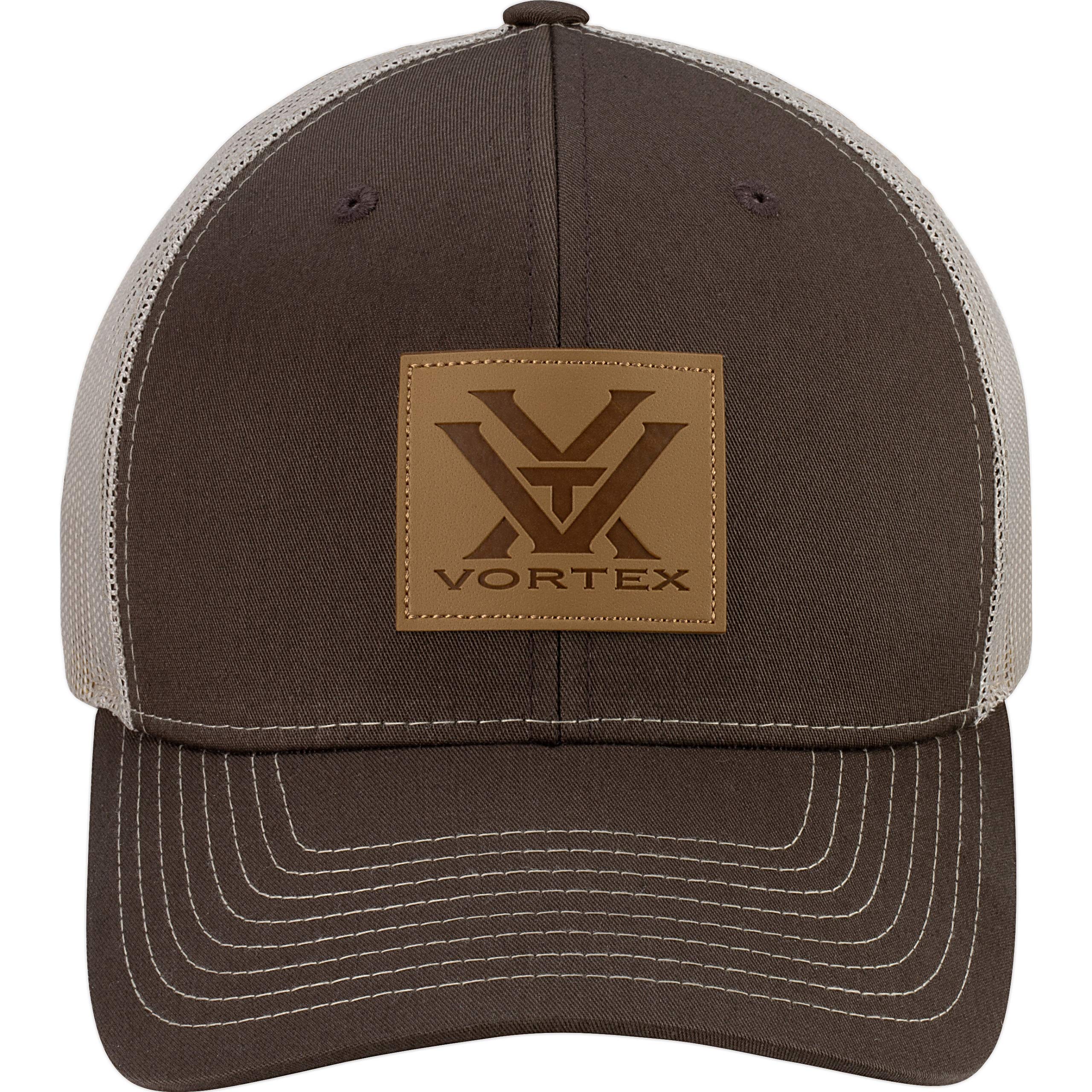 The Vortex Barneveld 608 snapback front view shows signature branding for everyday adventures.