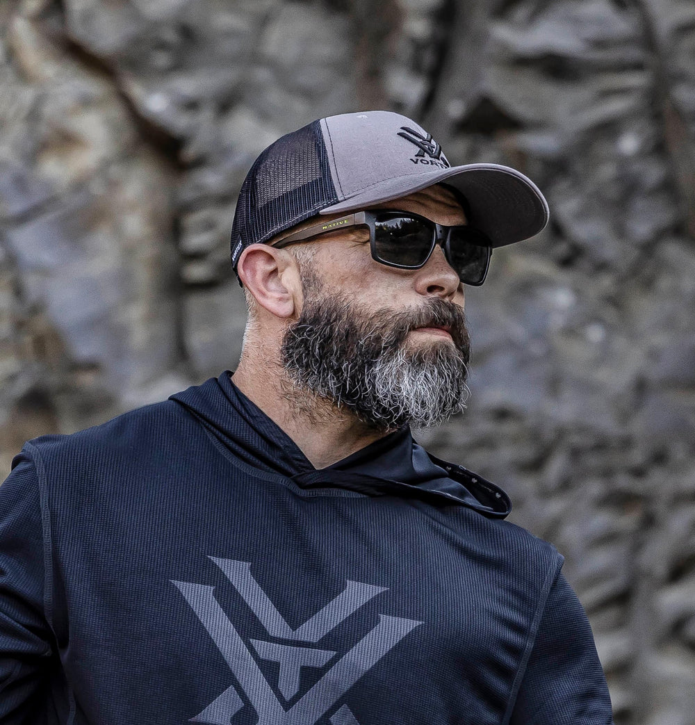 Vortex Core Logo Cap stone, worn in real life for everyday activities.